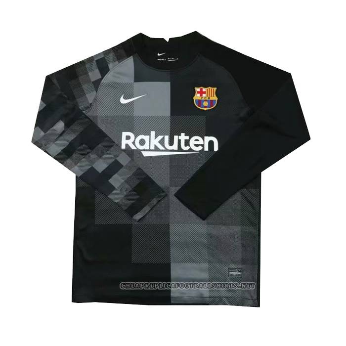 Barcelona Goalkeeper Shirt 2021-2022 Long Sleeve Black